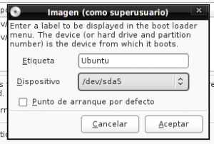 Paso 6: Grub (añadir)